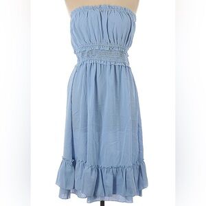 Grace Karin Strapless Blue Dress